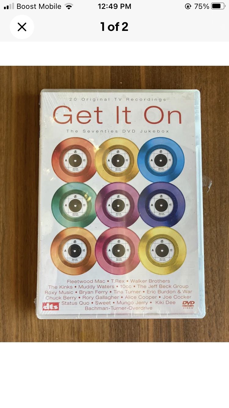  Get It On: The Seventies DVD Jukebox 20 Original TV Recordings Dvd