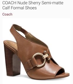 COACH Nude Sherry Semi-matte Calf Formal Shoes