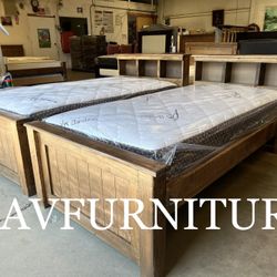 2 Twin Beds And 2 Mattresses 