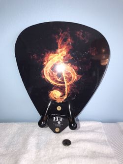 Guitar hanger- Hang that Twang brand- beautiful flame design
