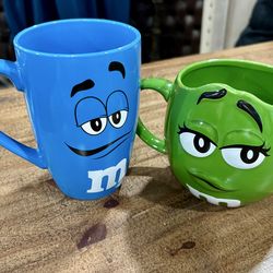 Vintage Large M&M's Candy Big Face Ceramic mug