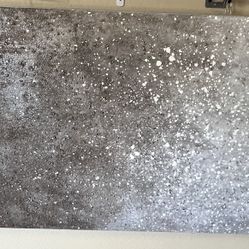 Large Textured Abstract Canvas Wall Art 39x59 Modern Decor