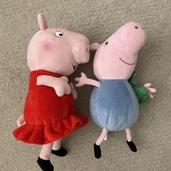 Peppa Pig Whistle n' Oink Feature Plush And George