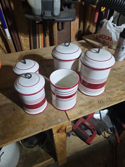 Kitchen Canister Set, Porcelain
