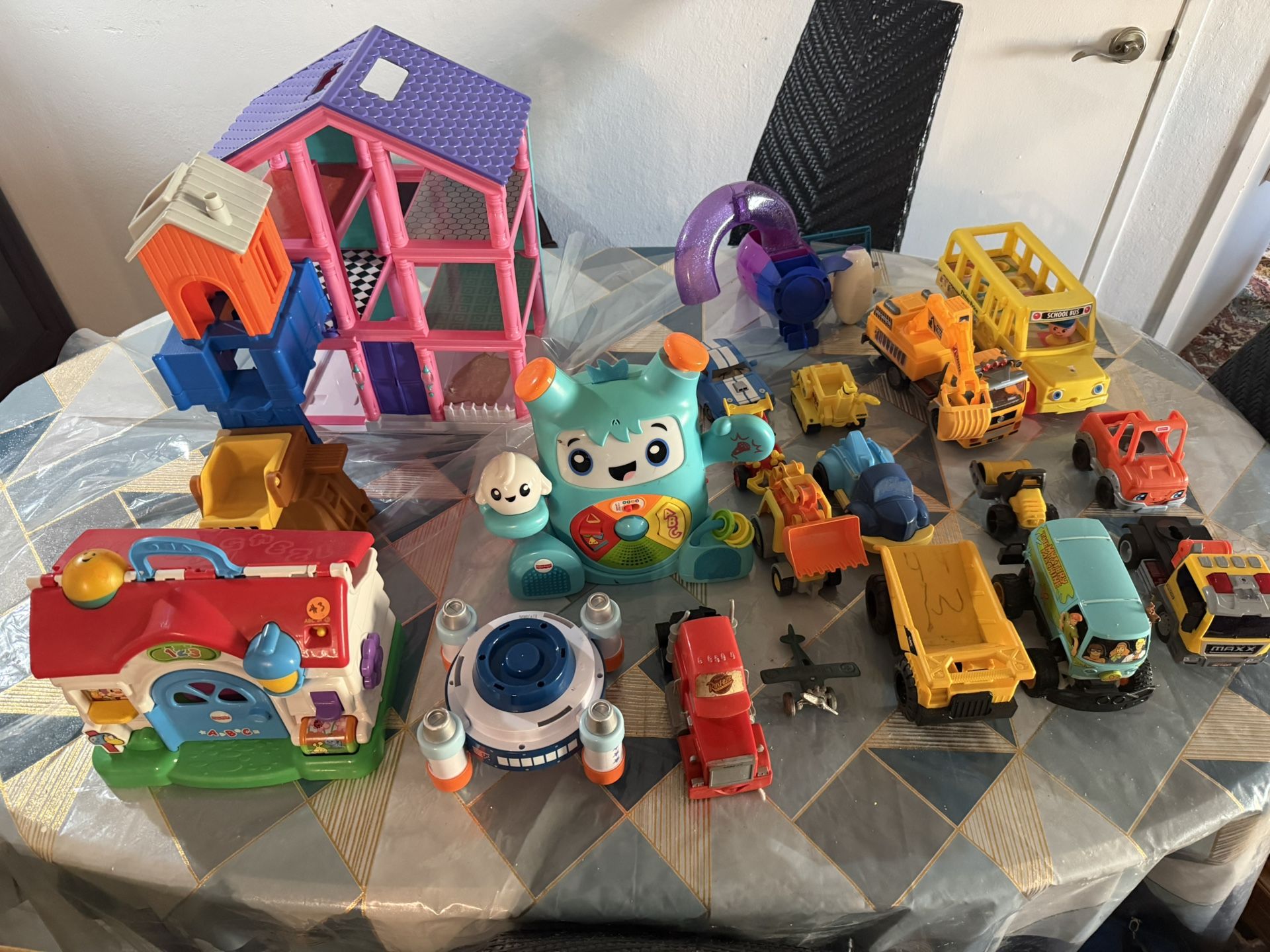 Various Children Toys, Cars, Dollhouse and Fisher-Price