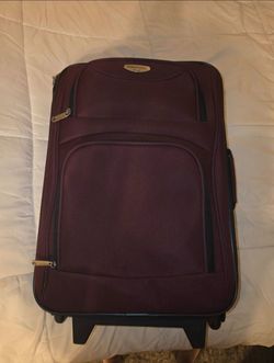 Merlot Soft-Shell Rolling Carry-on Luggage