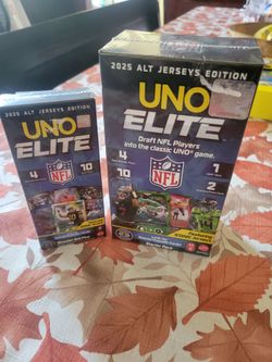 Uno elite card game NFL