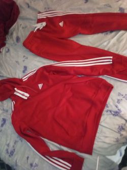 Adidas sweatshirt and sweatpants