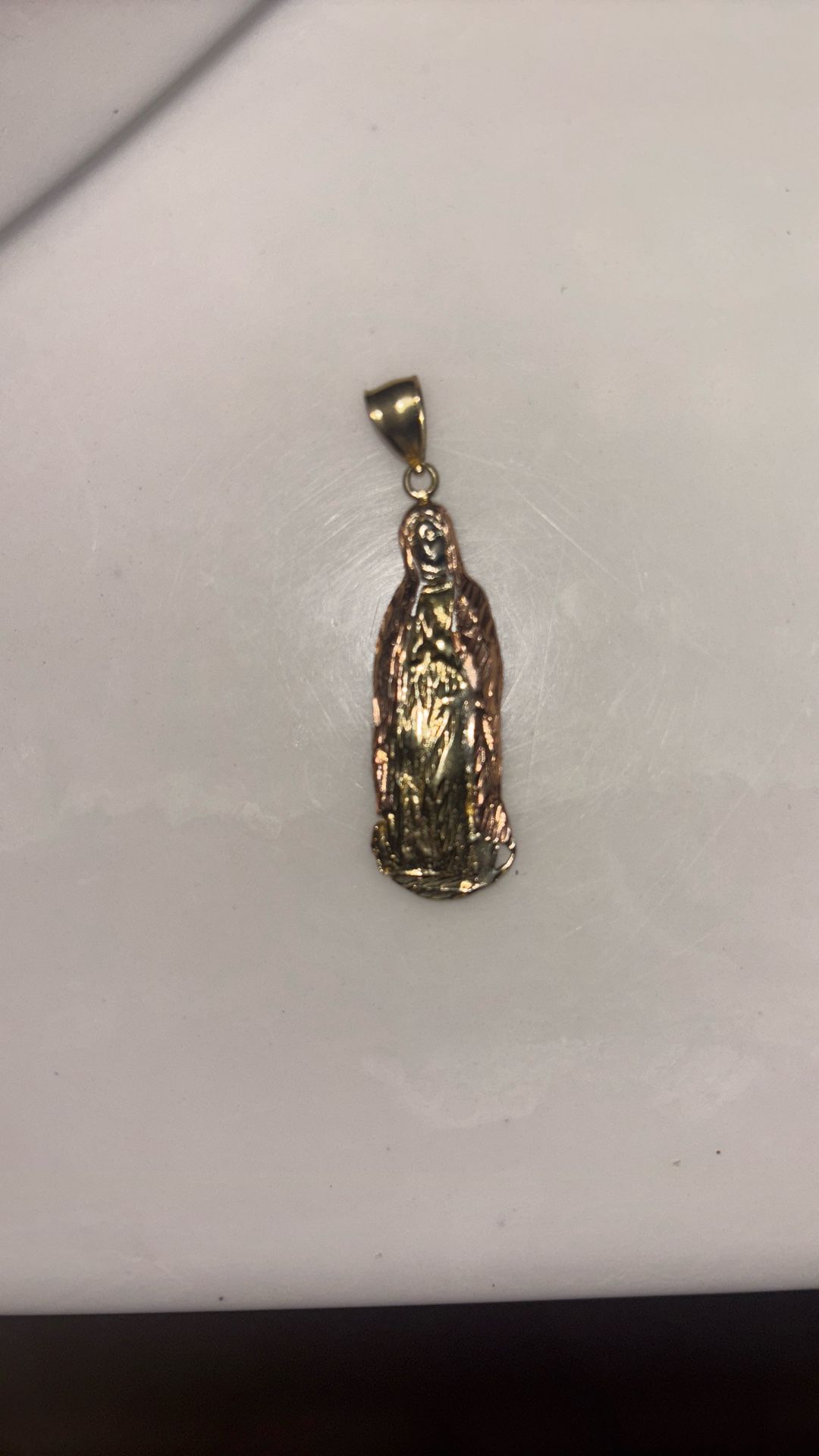 14k Real Gold Virgin Marry Pendant 