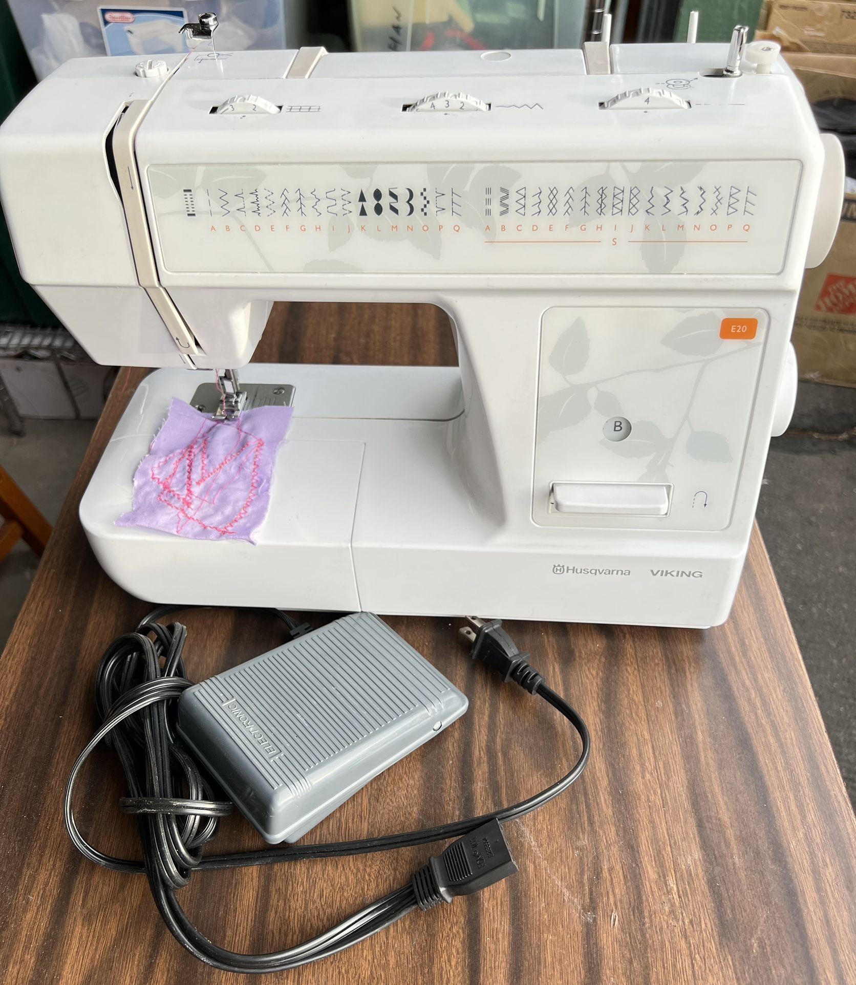 Husqvarna Viking Class H E20 sewing machine..