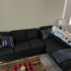 Couch And Round Table With Chairs