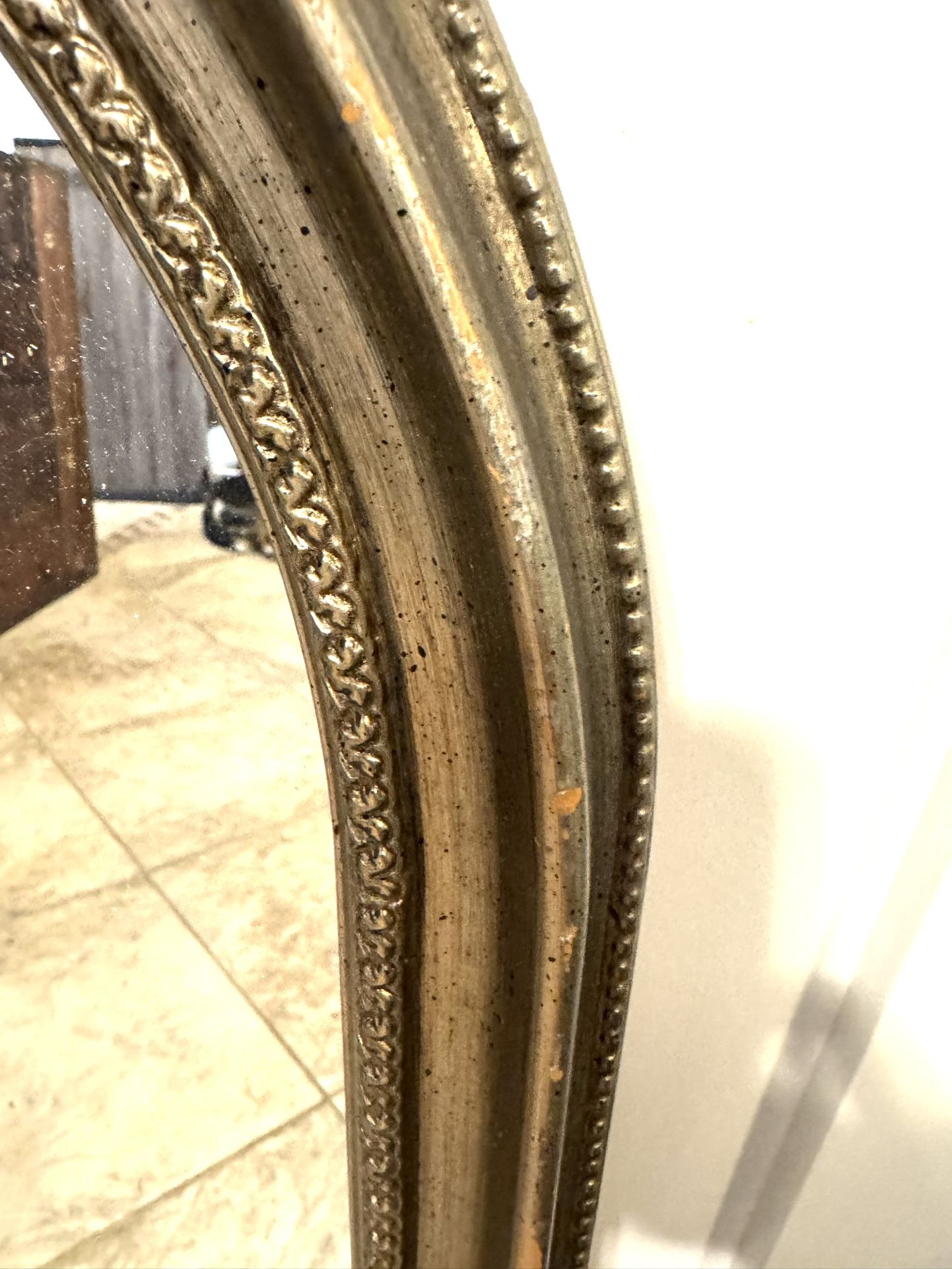 Antique Mirror with Ornate Frame