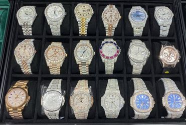 🔥 Luxury Bust Down Collection – VVS Lab Diamond Watches 🔥