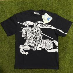 Burberry Equestrian Black T-Shirt