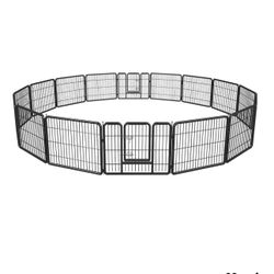 Pet Playpen Dog Fence 16 Panel 