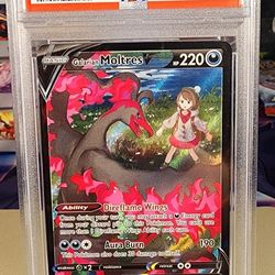 Pokemon - Slab, Galarian Moltres V TG PSA 8