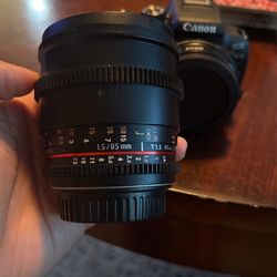 Rokinon 85mm T1.5 Canon EF
