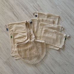 Reusable Produce Bags + Carrying Tote