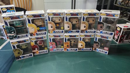 Big 12 Funko Pop Marvel Captain Marvel Bundle Deal Danvers Goose Nick Fury Vers Talos Carol Etc