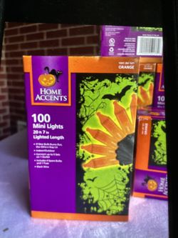 Holiday Time 100-Count Orange Mini Lights