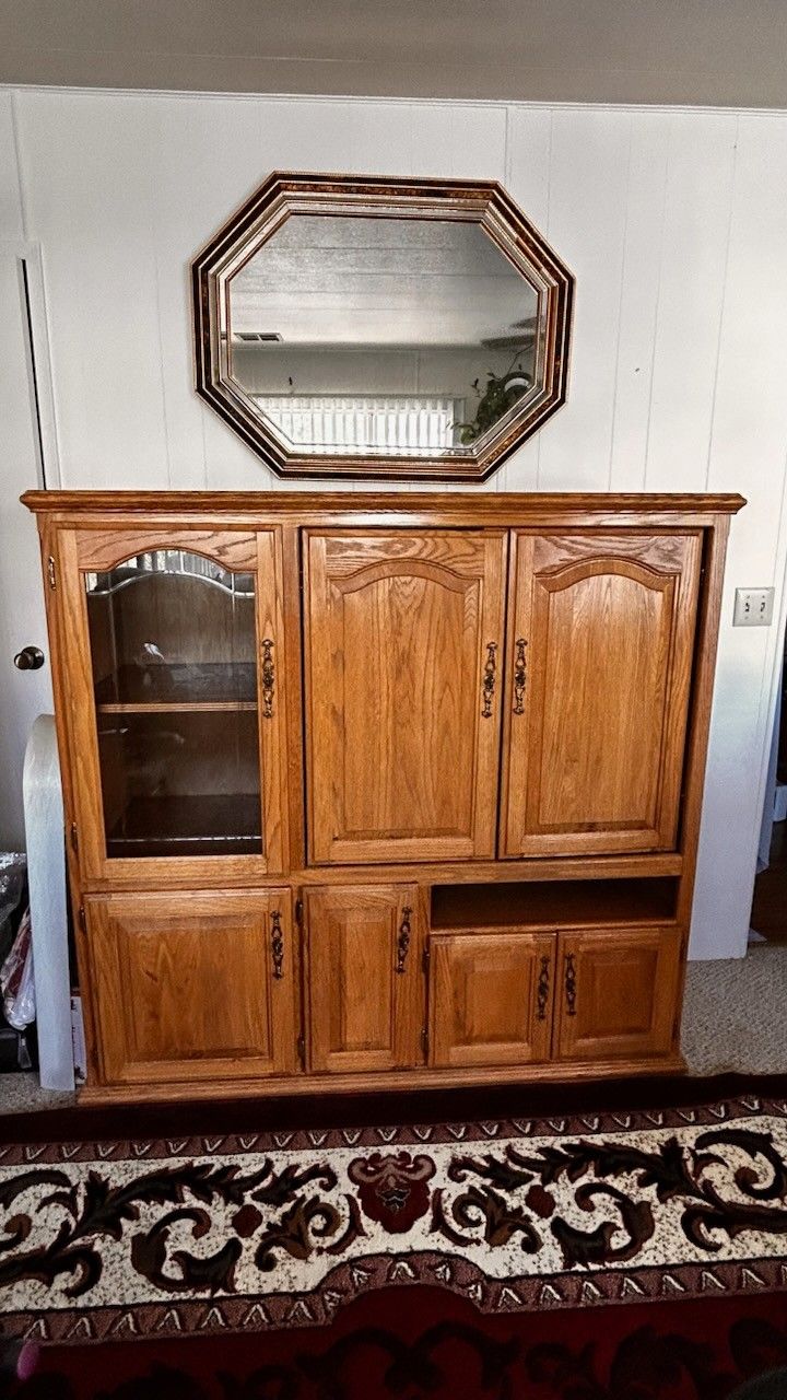 Entertainment Center & Mirror