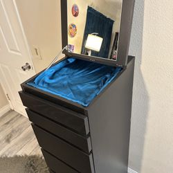 Tall 7-Drawer Vanity Dresser with Mirror – $50 OBO