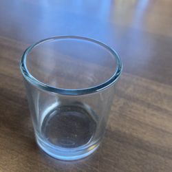 Clear tea-light candle vases (43x)