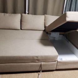 Amazing Sectional Sofa With Pull Out Bed Plus Big Storage