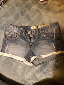Denim shorts