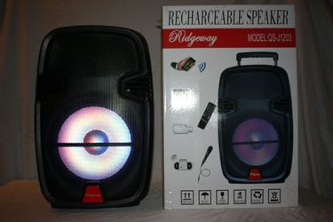 Bluetooth speaker sd card slot usb flash drive fm radio microphone included