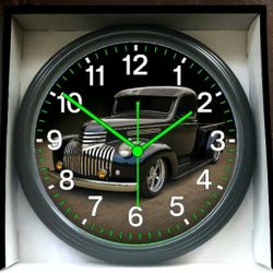 1949 Chevy Chevrolet Truck Bagged Glow In The Dark Wall Clock New!