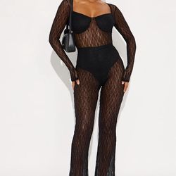 Mesh Jumpsuit ! Size Large