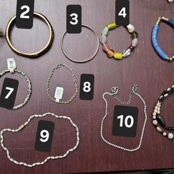 Bracelets and Earrings 