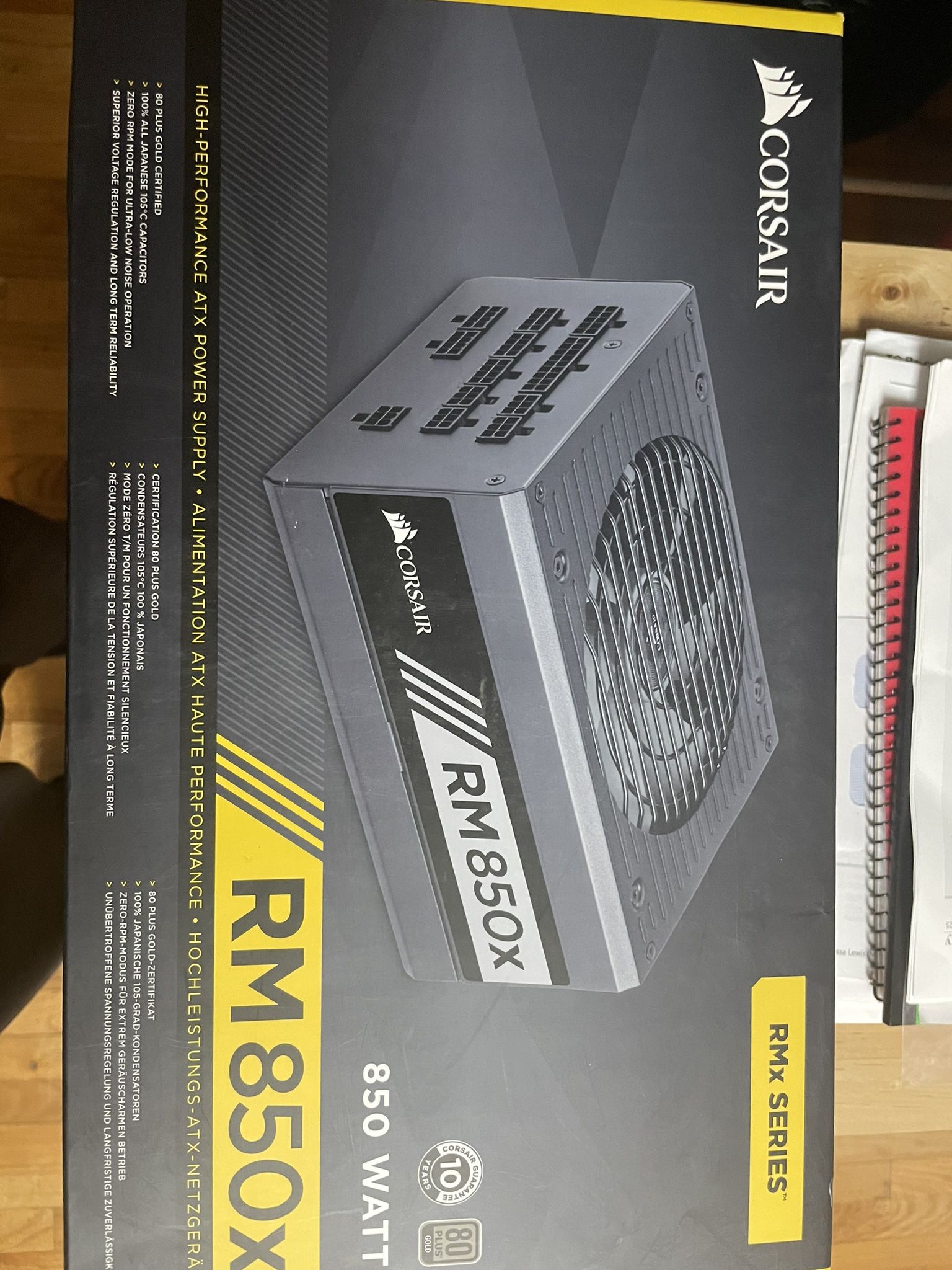 Corsair CP NA RM850x 850 W 80 PLUS Gold Certified Fully Modular PSU