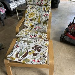 Chair Wooden With Vintage Cushions