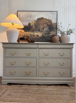 Solid wood dresser