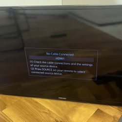 40in Samsung Smart TV + Wall Mount