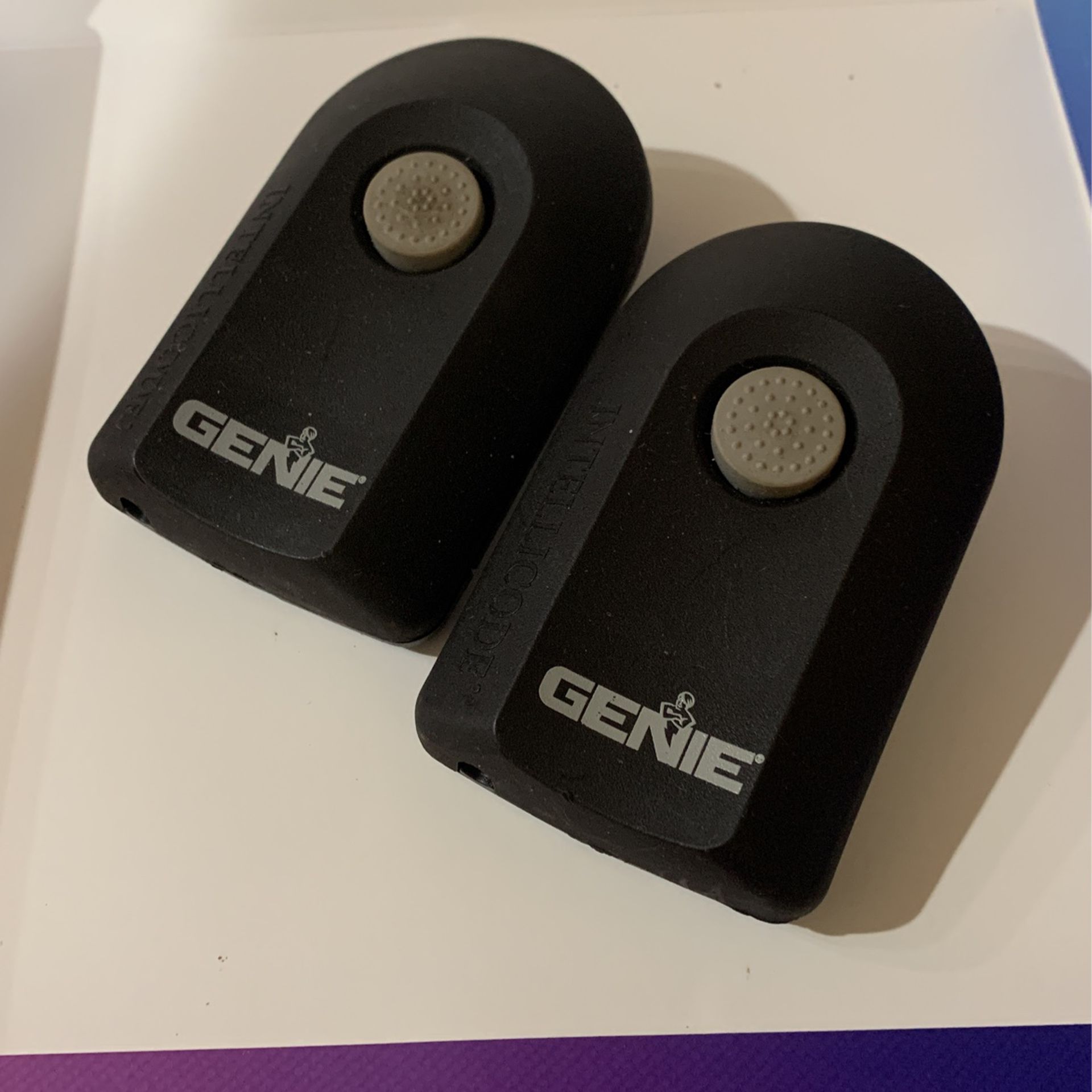 (2) Genie Intellicode Model ACSCTG Type 1 Garage Door Opener Remote Control