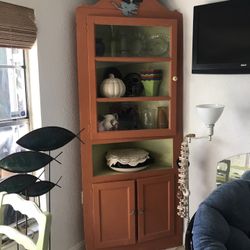 Antique Corner Cabinet Primitive