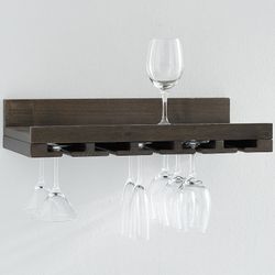  Holman Handmade Floating Wine Glass Shelves 2 pack