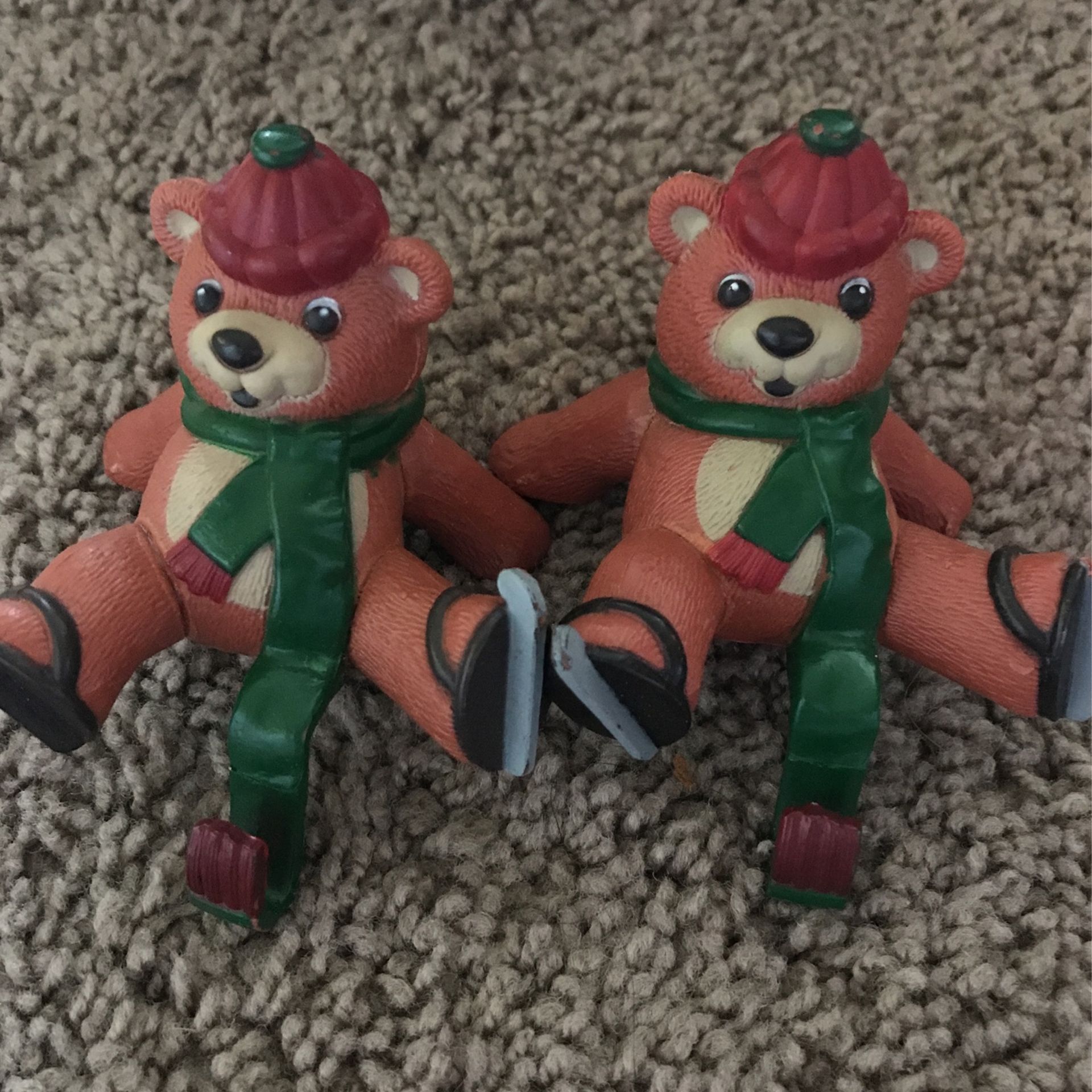 Ice Skating Bears Ceramic