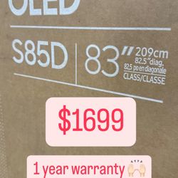 SAMSUNG 83-Inch Class OLED 4K S85D Series HDR Smart TV w/Dolby Atmos, Object Tracking Sound Lite, Contour Design, Motion Xcelerator, Real Depth Enhanc