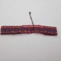 Burgundy beaded Choker