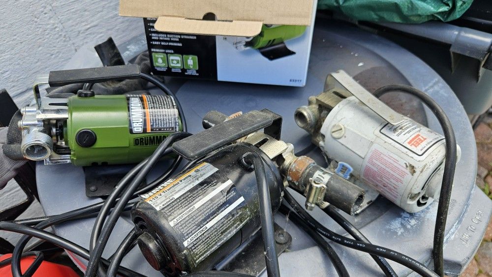 3 Non Working Transfer Pumps