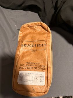 BRUCE BOLT Men's Original Series Long Cuff Batting Gloves