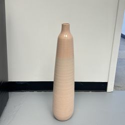 PINK CERAMIC FLOOR VASE