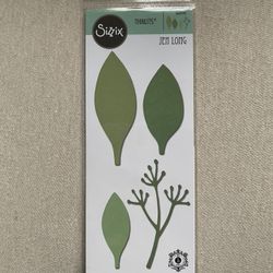 Sizzix Thinlits Die Set 4Pk Elegant Leaves 664444
