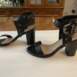 Mix No. 6 Kells Black Heeled Sandals - Size 8.5