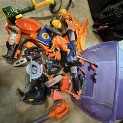 Entire Lot Of Kids Construction Toys