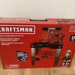 New Craftsman Kid’s Toy Work Bench And Tool Set